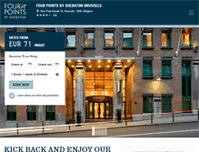 Tablet Screenshot of fourpointsbrussels.be